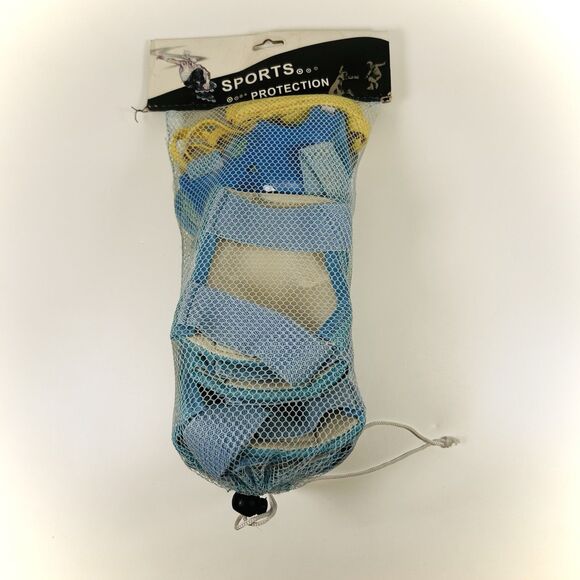 BoSoner Kids Knee Pads Elbow Pads Wrist Guards Protective Set Size Medium Blue - Picture 2 of 9